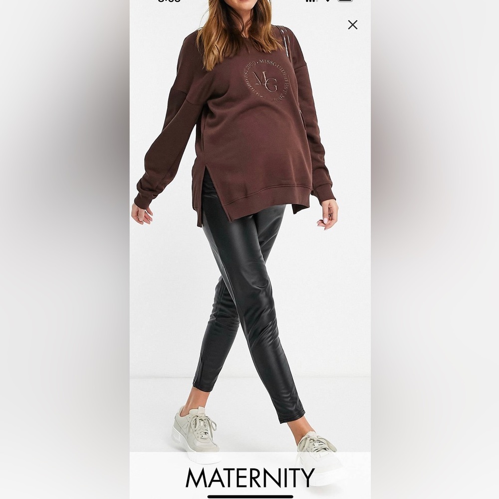 Urban Bliss / ASOS Maternity Faux Leather Leggings